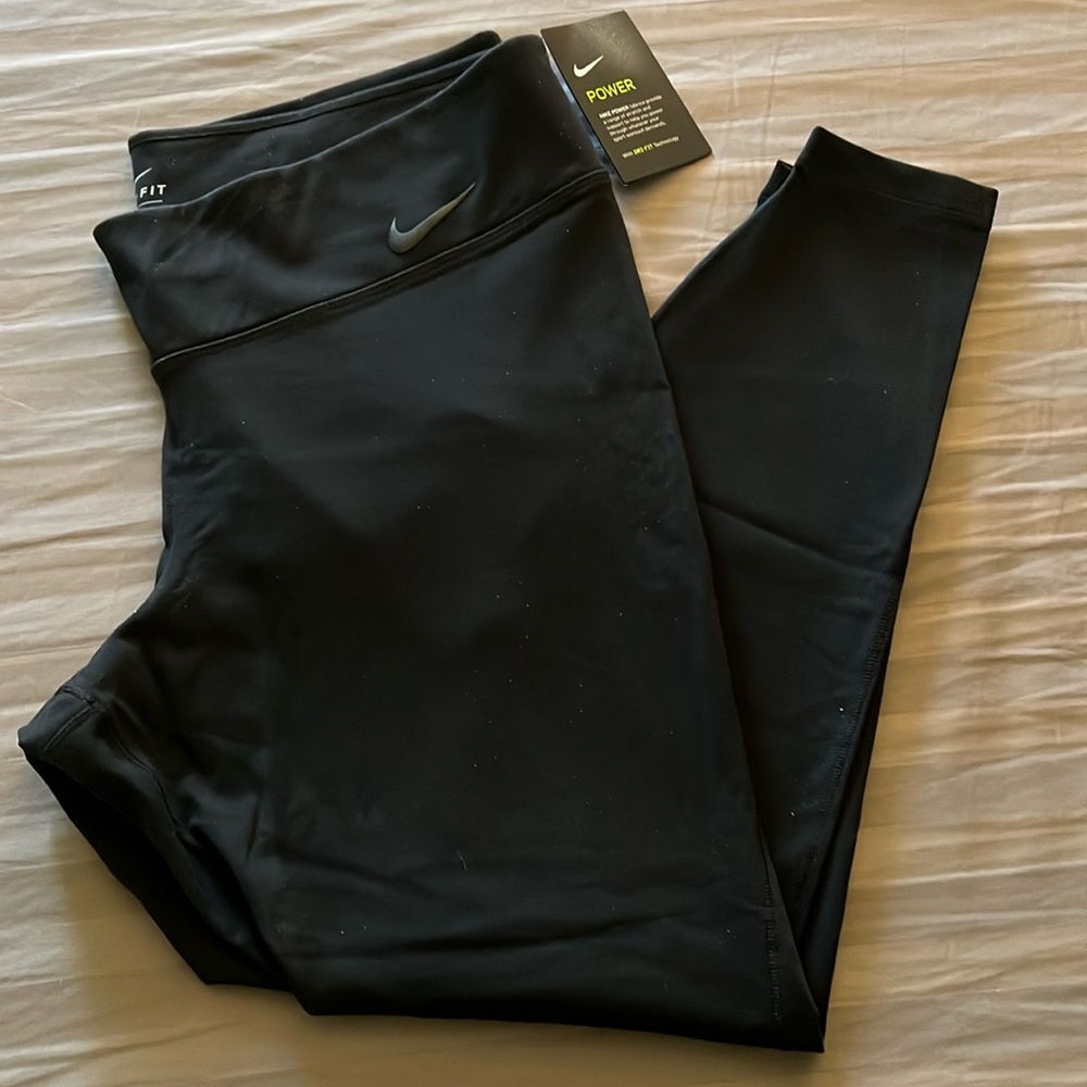 Women’s Nike power Dri-fit 2X full length black leggings
